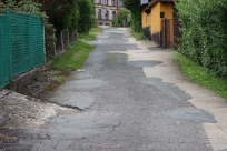 Ulica Kasztanowa przed remontem